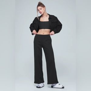 ALO |  High-Waist Wide Leg Trouser | Size S | $128 Value